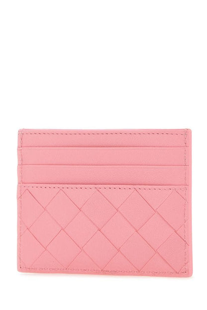 BOTTEGA VENETA | Pink nappa leather card holder