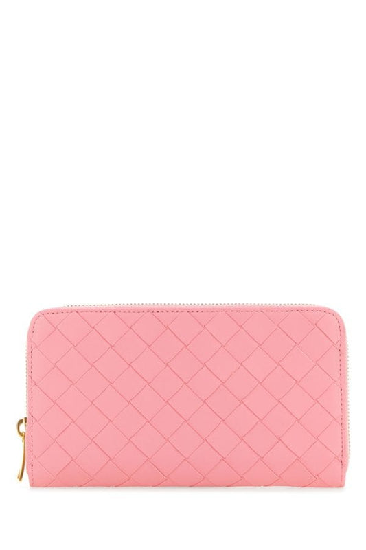BOTTEGA VENETA | Pink nappa leather Intrecciato wallet