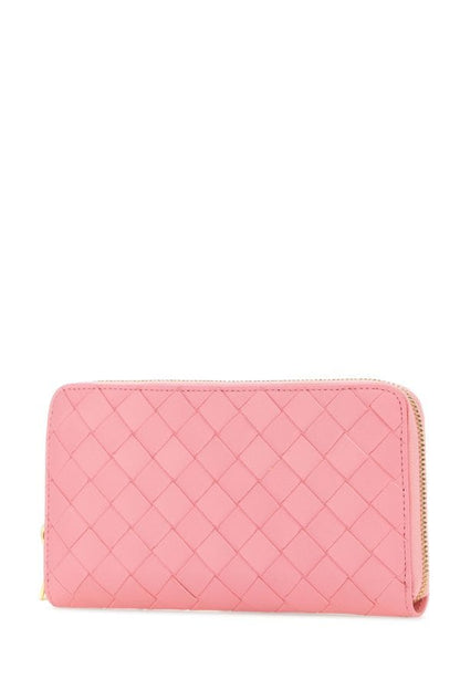BOTTEGA VENETA | Pink nappa leather Intrecciato wallet