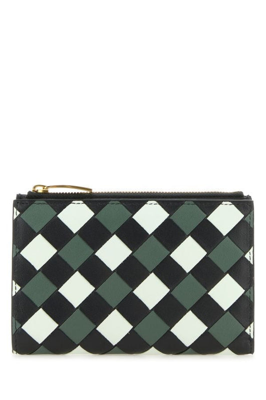 BOTTEGA VENETA | Multicolor nappa leather medium Intrecciato wallet