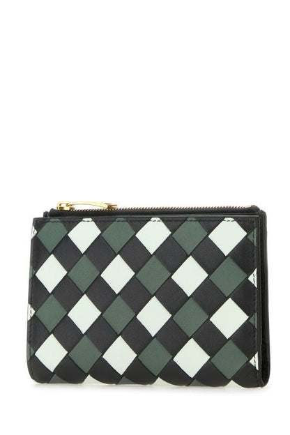 BOTTEGA VENETA | Multicolor nappa leather medium Intrecciato wallet