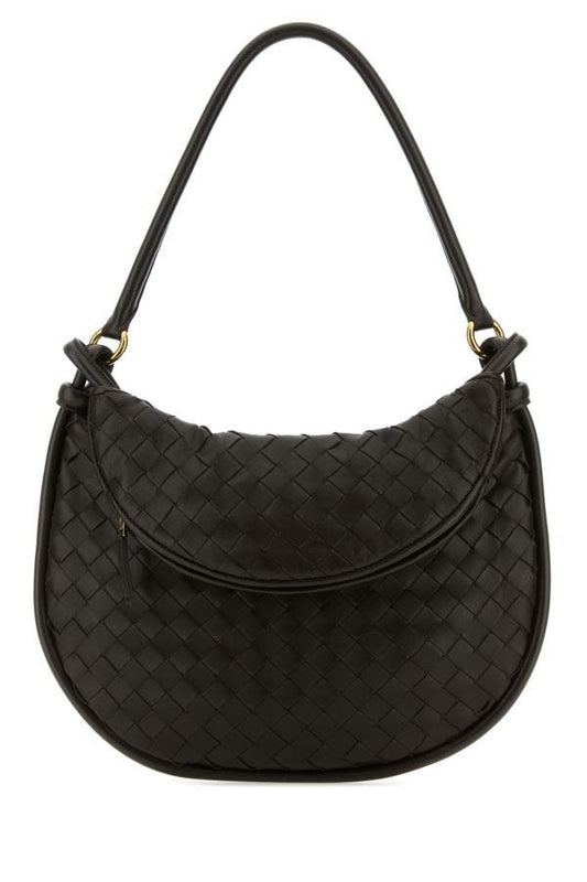 BOTTEGA VENETA | Dark brown leather medium Gemelli shoulder bag