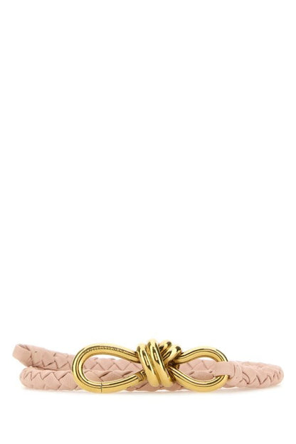 BOTTEGA VENETA | Light pink leather Andiamo belt