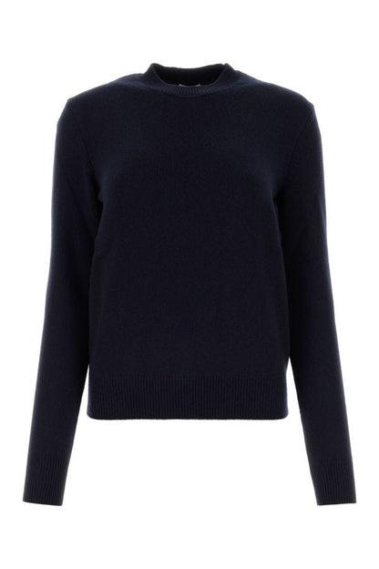 BOTTEGA VENETA | Navy blue stretch cashmere blend sweater