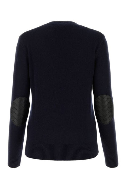 BOTTEGA VENETA | Navy blue stretch cashmere blend sweater