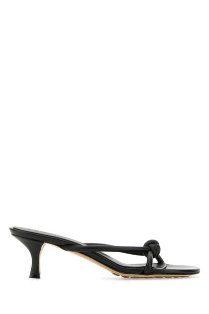 BOTTEGA VENETA | Black nappa leather Blink mules