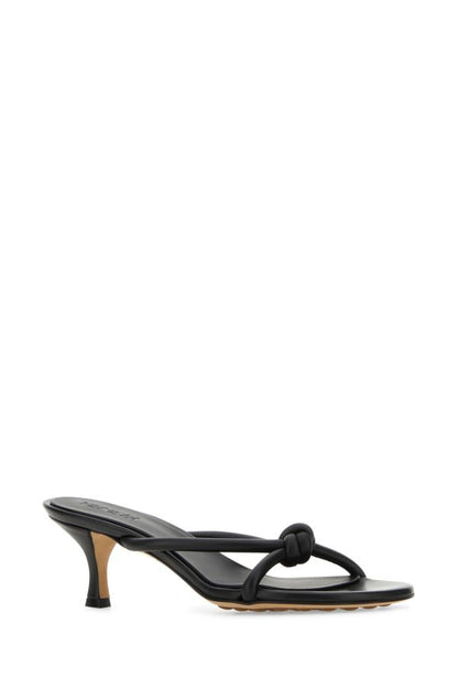 BOTTEGA VENETA | Black nappa leather Blink mules