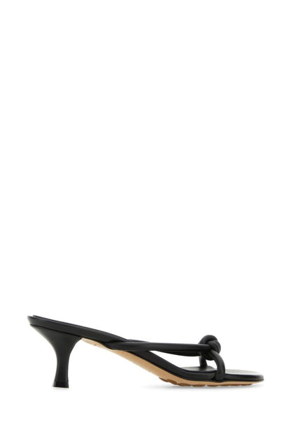 BOTTEGA VENETA | Black nappa leather Blink mules