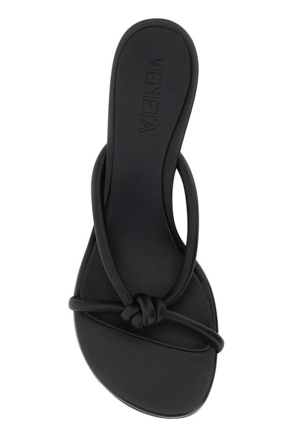 BOTTEGA VENETA | Black nappa leather Blink mules