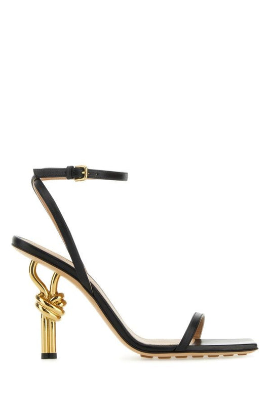 BOTTEGA VENETA | Black nappa leather Knot sandals