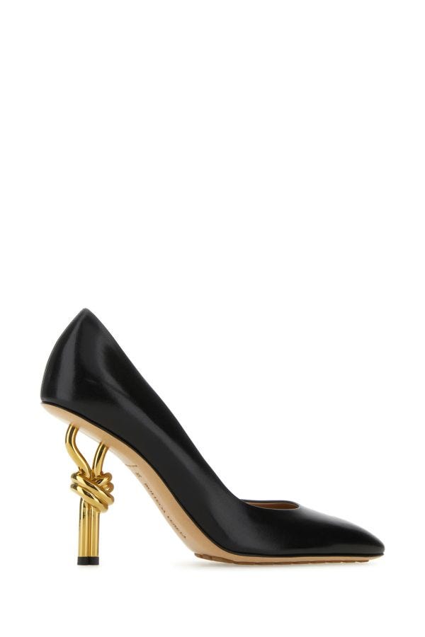 BOTTEGA VENETA | Black nappa leather Knot pumps