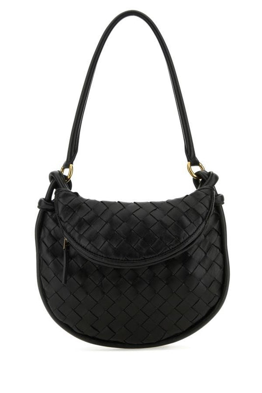 BOTTEGA VENETA | Black leather small Gemelli shoulder bag