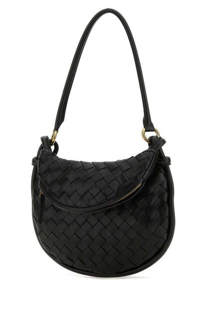 BOTTEGA VENETA | Black leather small Gemelli shoulder bag