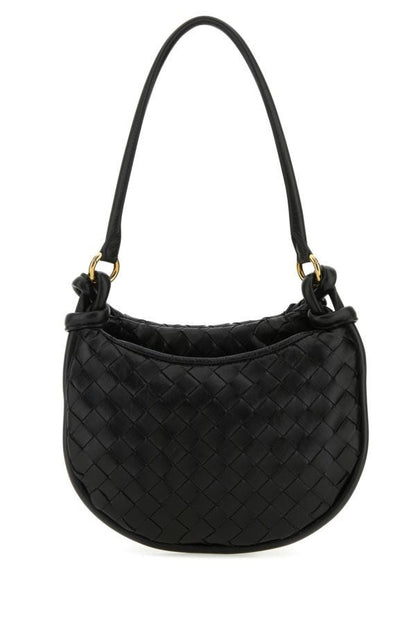 BOTTEGA VENETA | Black leather small Gemelli shoulder bag