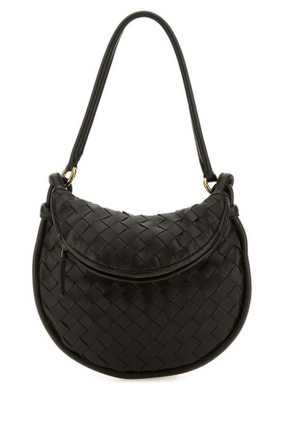 BOTTEGA VENETA | Dark brown leather small Gemelli shoulder bag