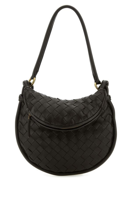 BOTTEGA VENETA | Dark brown leather small Gemelli shoulder bag