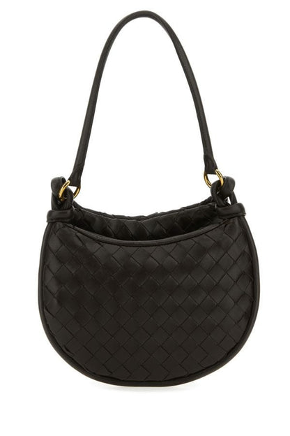BOTTEGA VENETA | Dark brown leather small Gemelli shoulder bag