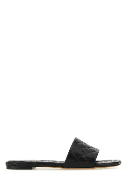 BOTTEGA VENETA | Black leather Amy slippers