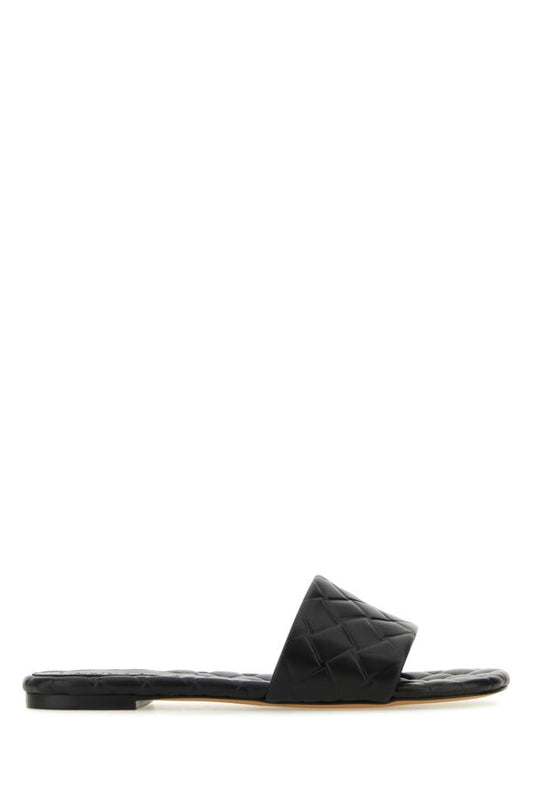 BOTTEGA VENETA | Black leather Amy slippers