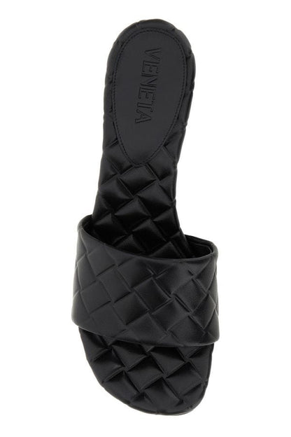 BOTTEGA VENETA | Black nappa leather Amy mules