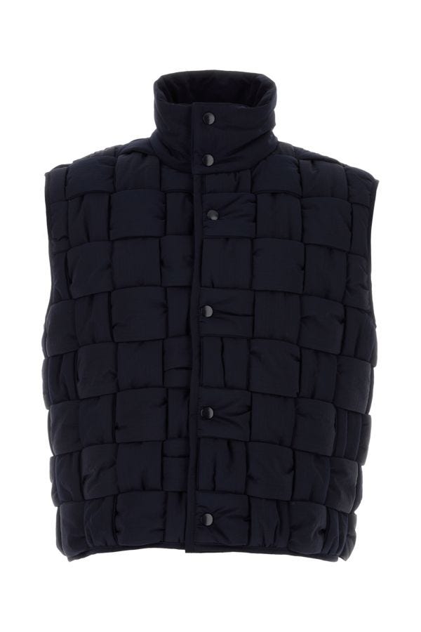 BOTTEGA VENETA | Navy blue nylon padded vest