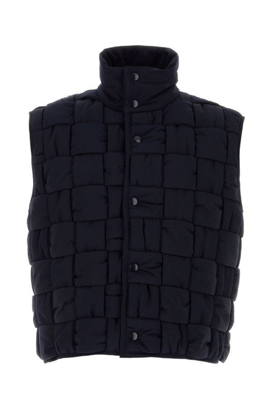 BOTTEGA VENETA | Navy blue nylon padded vest