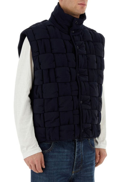 BOTTEGA VENETA | Navy blue nylon padded vest