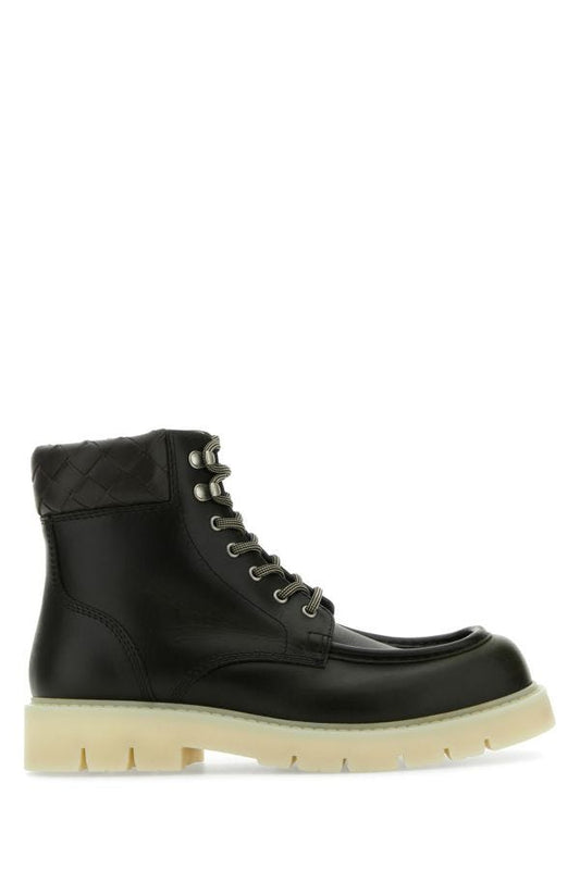 BOTTEGA VENETA | Two-tone leather Haddock ankle boots