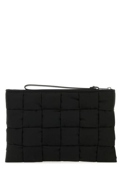 BOTTEGA VENETA | Black nylon Cassette clutch