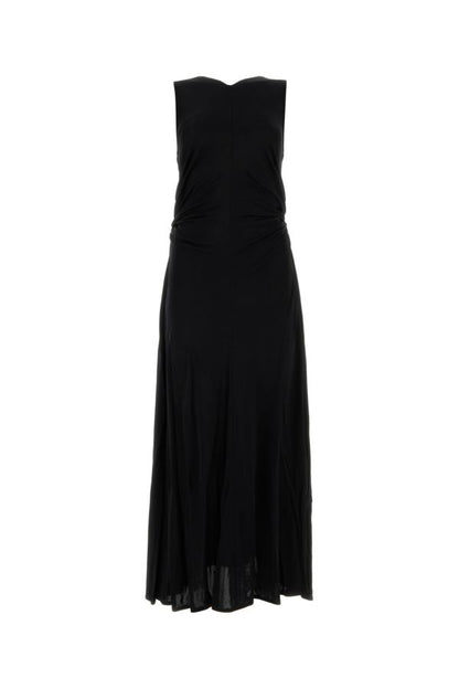 BOTTEGA VENETA | Black jersey long dress