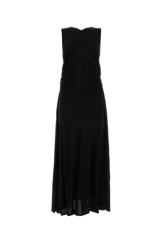BOTTEGA VENETA | Black jersey long dress