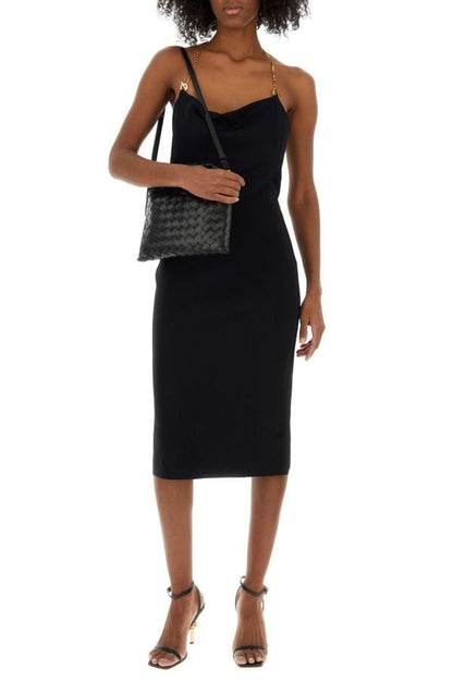 BOTTEGA VENETA | Black viscose blend dress