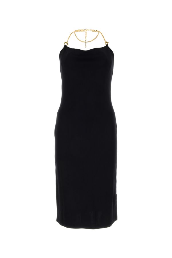 BOTTEGA VENETA | Black viscose blend dress