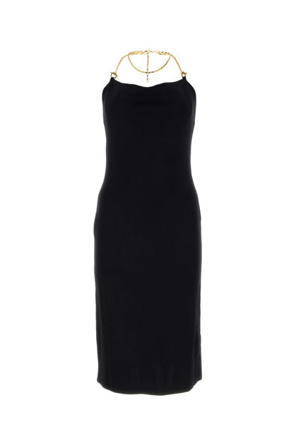 BOTTEGA VENETA | Black viscose blend dress