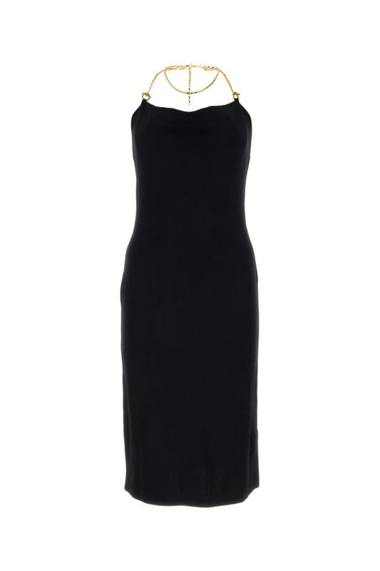 BOTTEGA VENETA | Black viscose blend dress