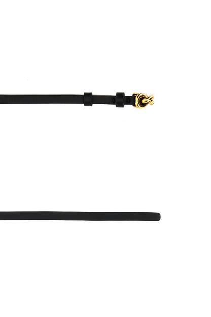 BOTTEGA VENETA | Black leather small Knot belt