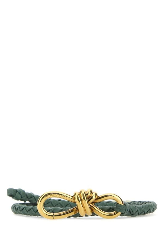 BOTTEGA VENETA | Sage green leather Andiamo belt