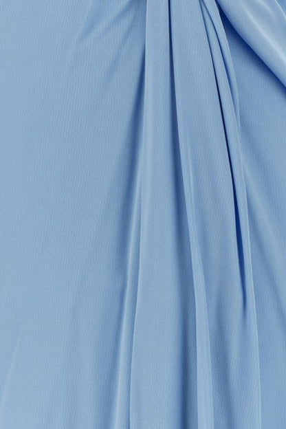 BOTTEGA VENETA | Light blue jersey long dress