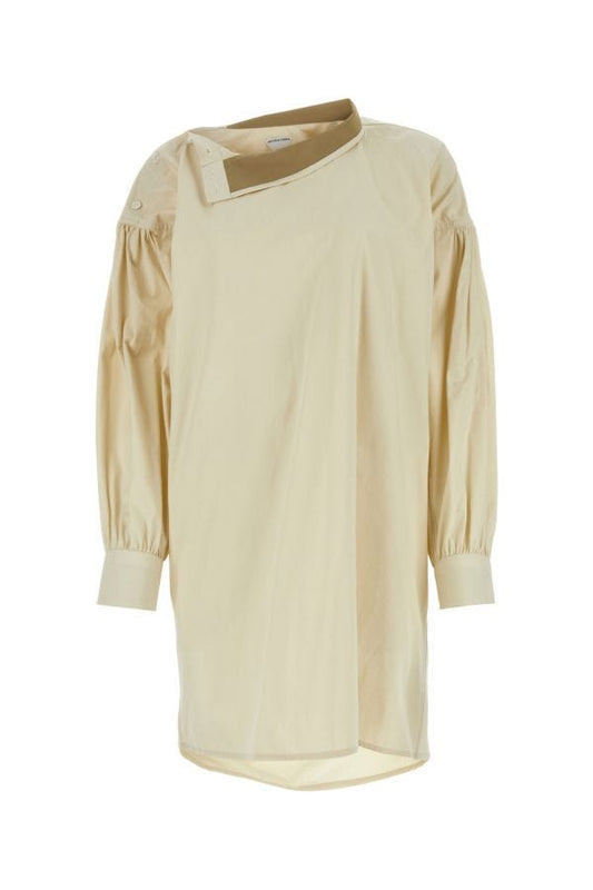 BOTTEGA VENETA | Sand cotton blend shirt dress