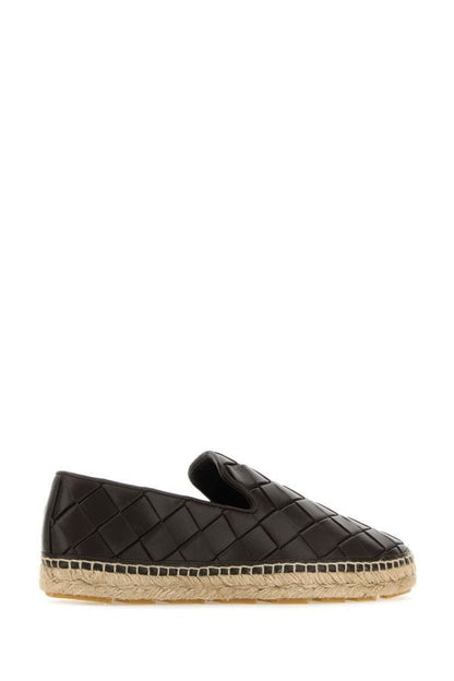 BOTTEGA VENETA | Chocolate leather Jack espadrillas