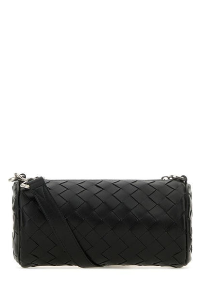 BOTTEGA VENETA | Black leather Barrel crossbody bag