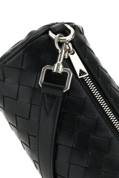 BOTTEGA VENETA | Black leather Barrel crossbody bag
