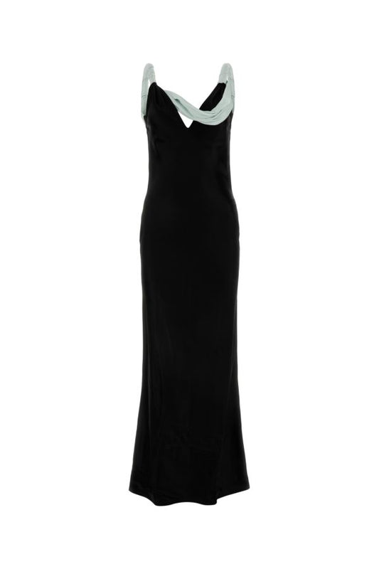 BOTTEGA VENETA | Back satin long dress
