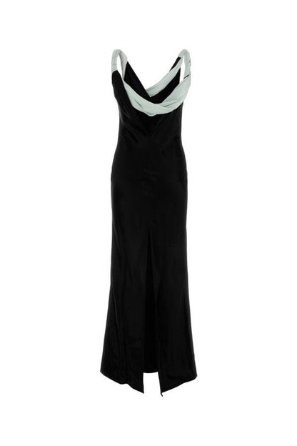 BOTTEGA VENETA | Back satin long dress
