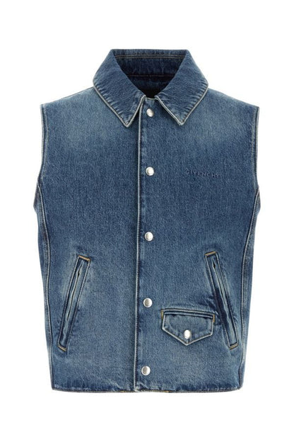 GIVENCHY | Denim sleeveless jacket