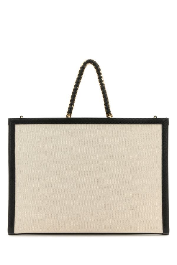 GIVENCHY | Two-tone canvas and leather medium G-Tote handbag