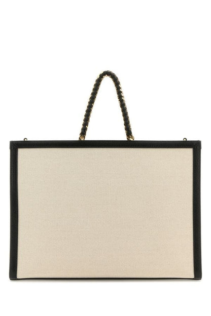 GIVENCHY | Two-tone canvas and leather medium G-Tote handbag