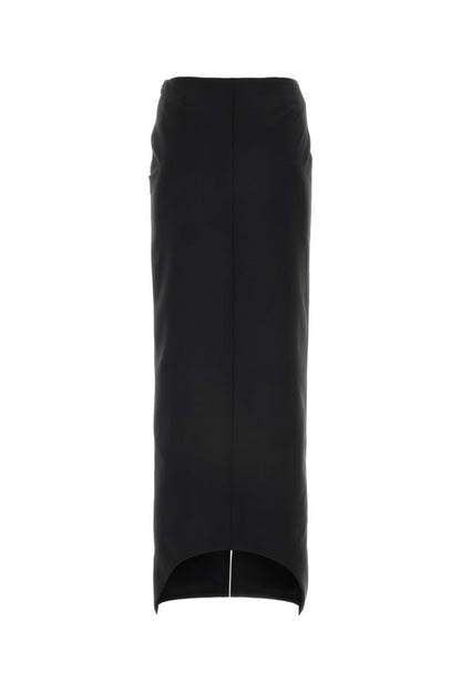 GIVENCHY | Black wool blend skirt