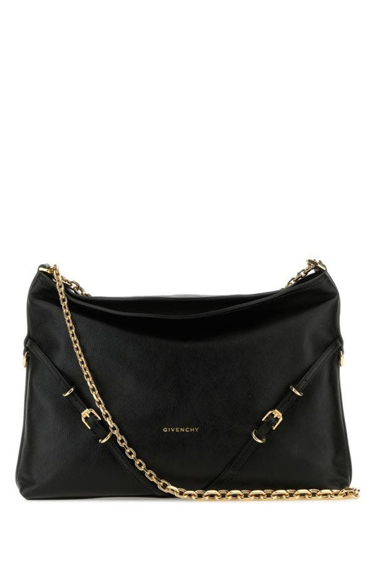 GIVENCHY | Black leather Voyou Chain shoulder bag