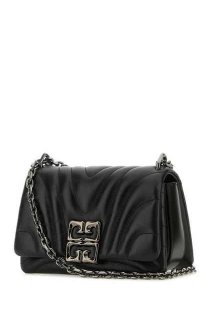 GIVENCHY | Black leather small 4G Soft shoulder bag